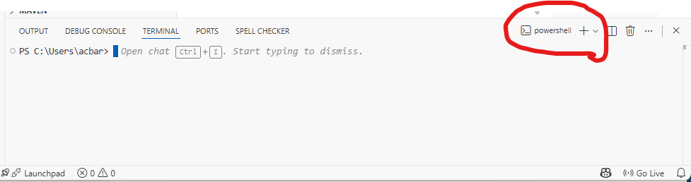 VS Code Open PowerShell