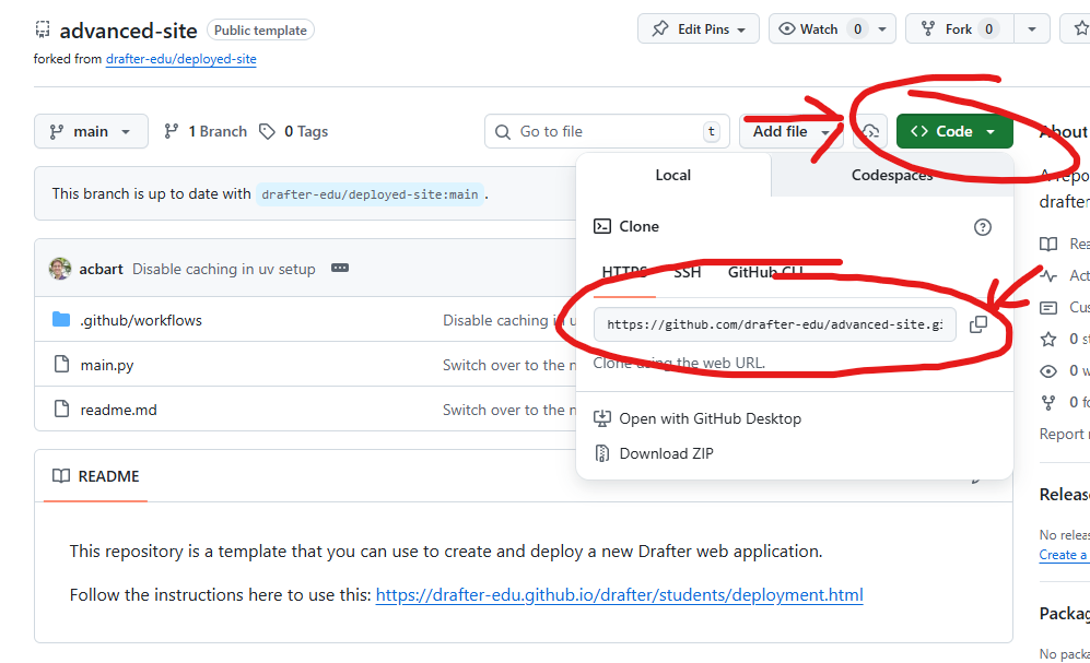 GitHub Code Button